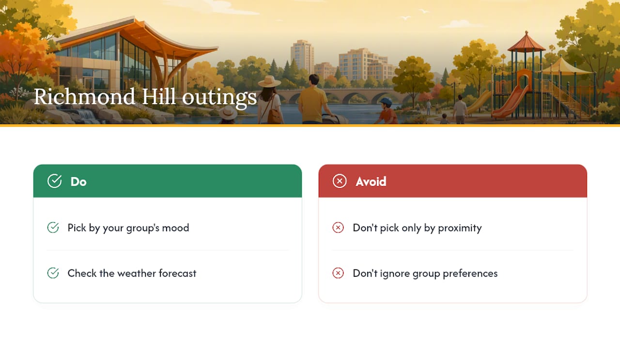 Five Richmond Hill family activity categories