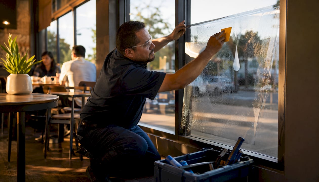 Storefront Window Film: Energy, Security, and Branding