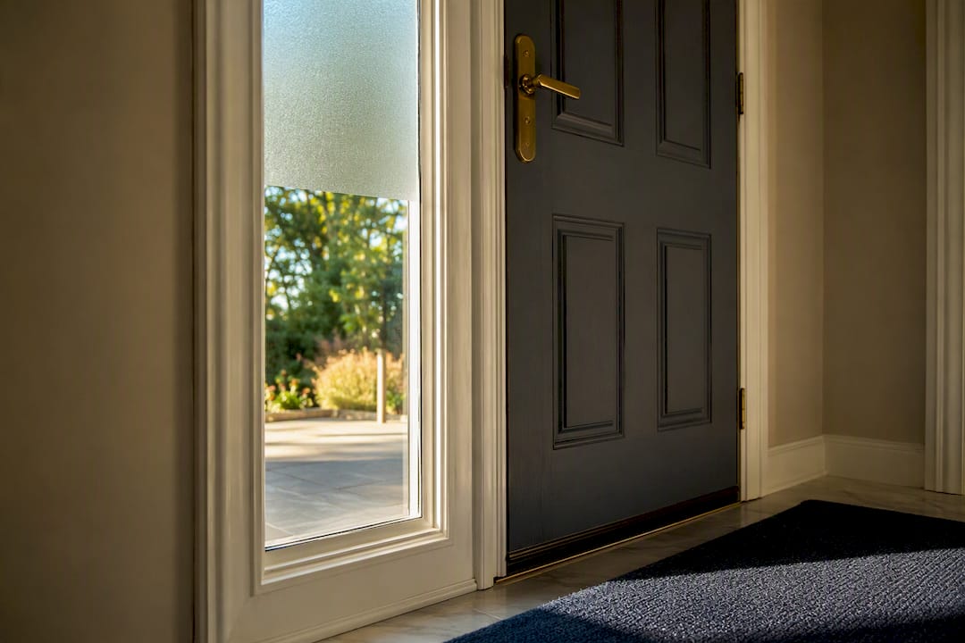 Cover Top 30–40% to Protect Sidelight Privacy for Renters and Owners
