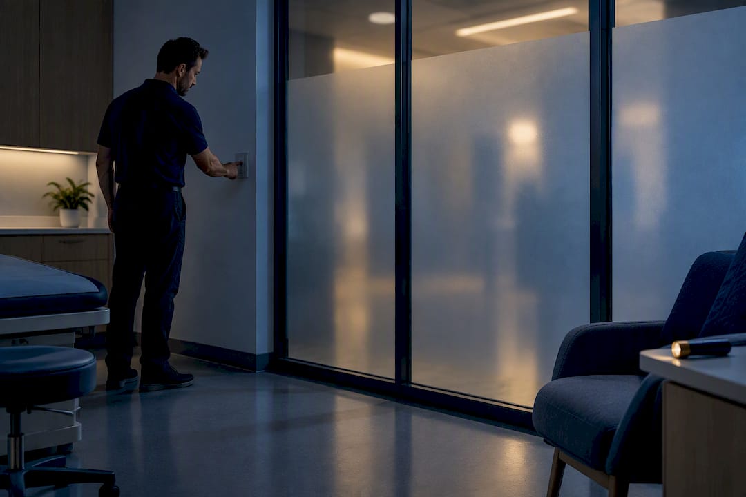 Facility Managers: Hospital Privacy Film Costs $8–$125, Night Tests