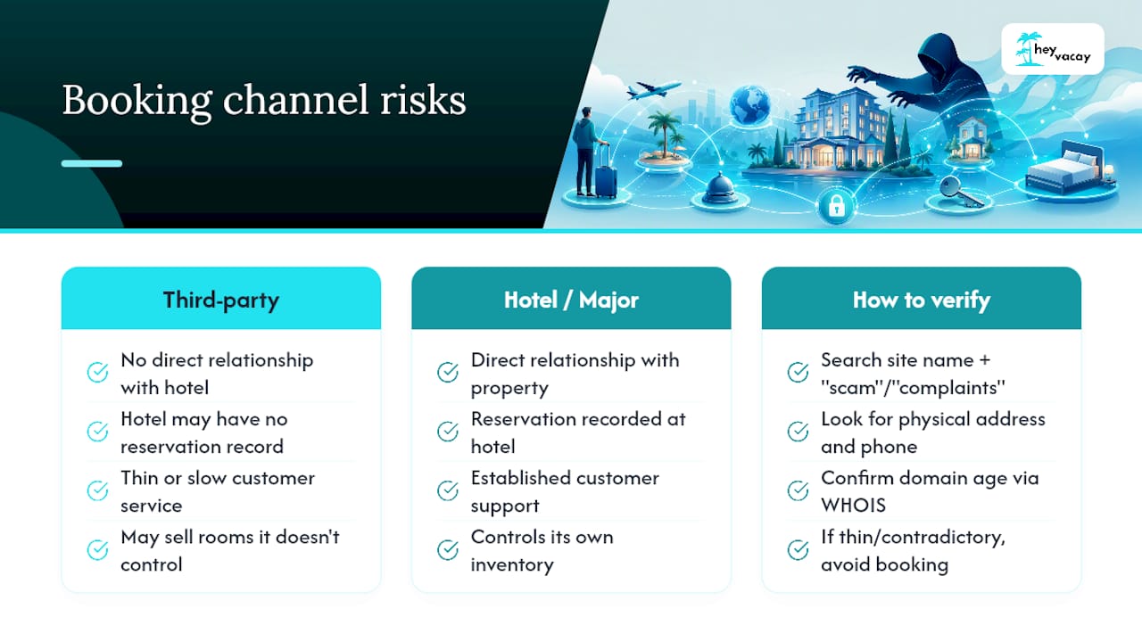 Why third-party booking sites carry extra risk — overview diagram