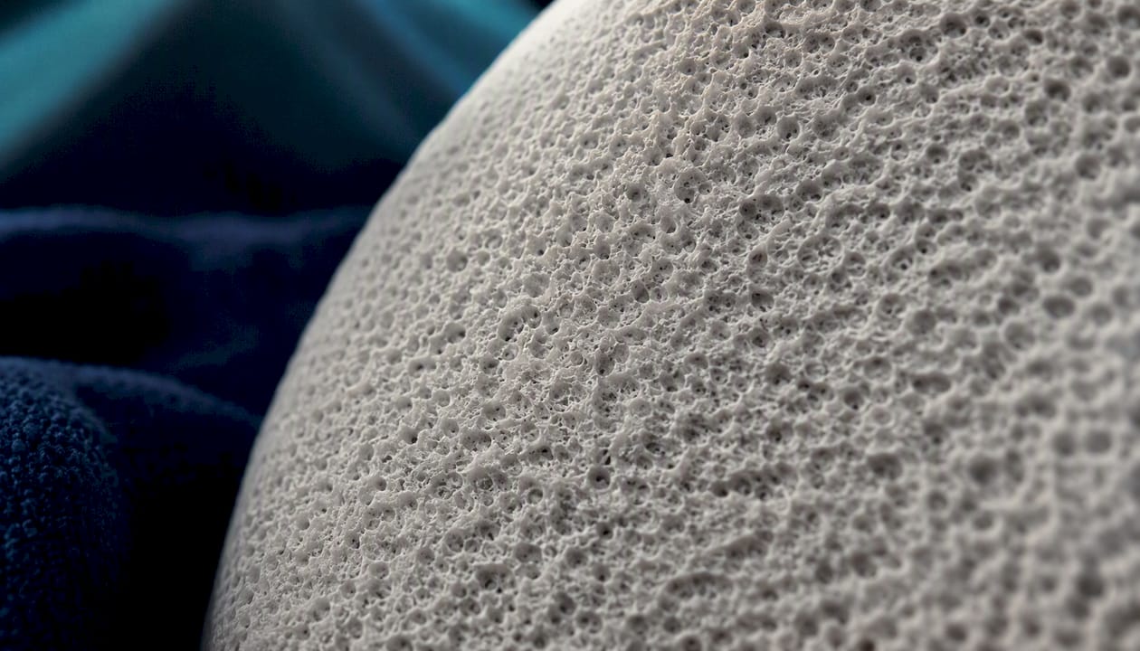 Porous texture detail of intimate product material