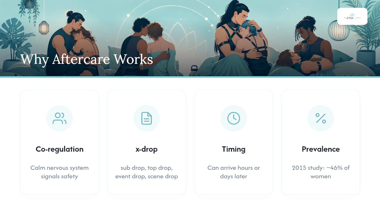 What Is BDSM Aftercare and Why Does the Science Support It? — overview diagram