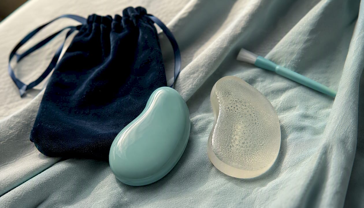 Silicone and TPE material samples comparison