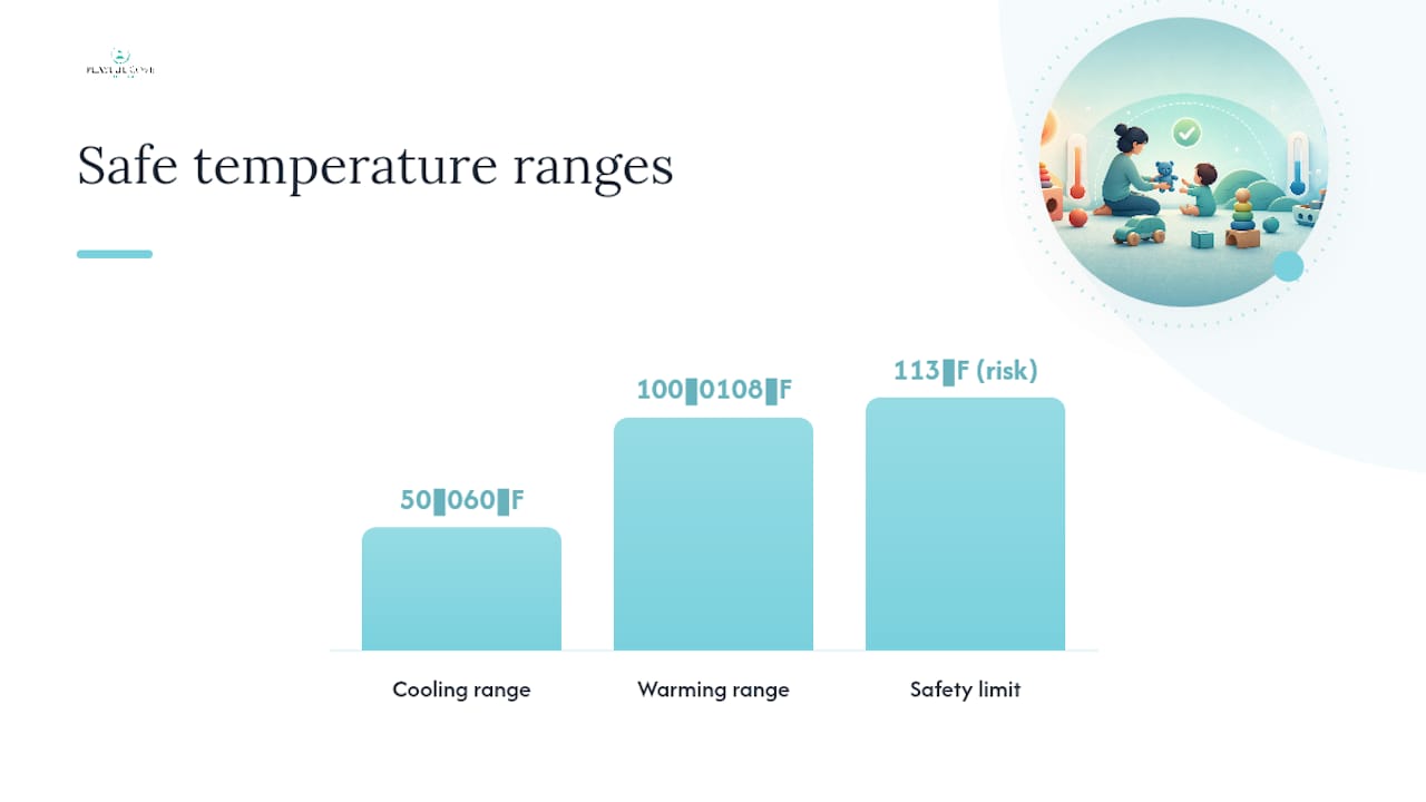 Safe temperature and timing guidelines for temperature play