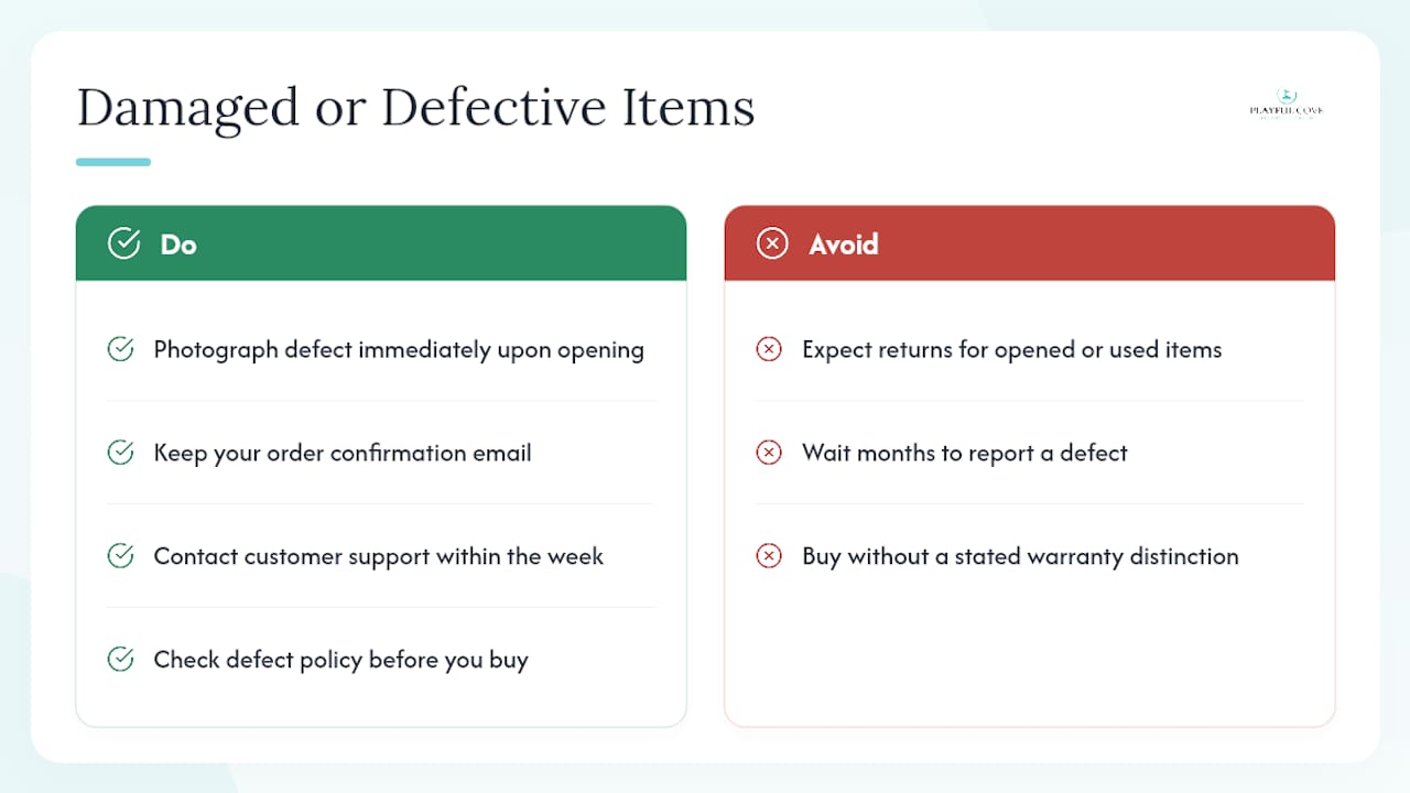 What Happens If Something Arrives Damaged or Doesn't Work? — overview diagram