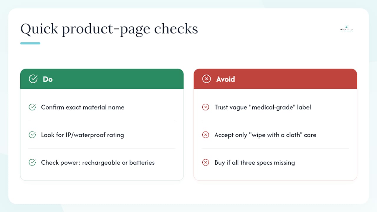 Three-part finger toy safety checklist