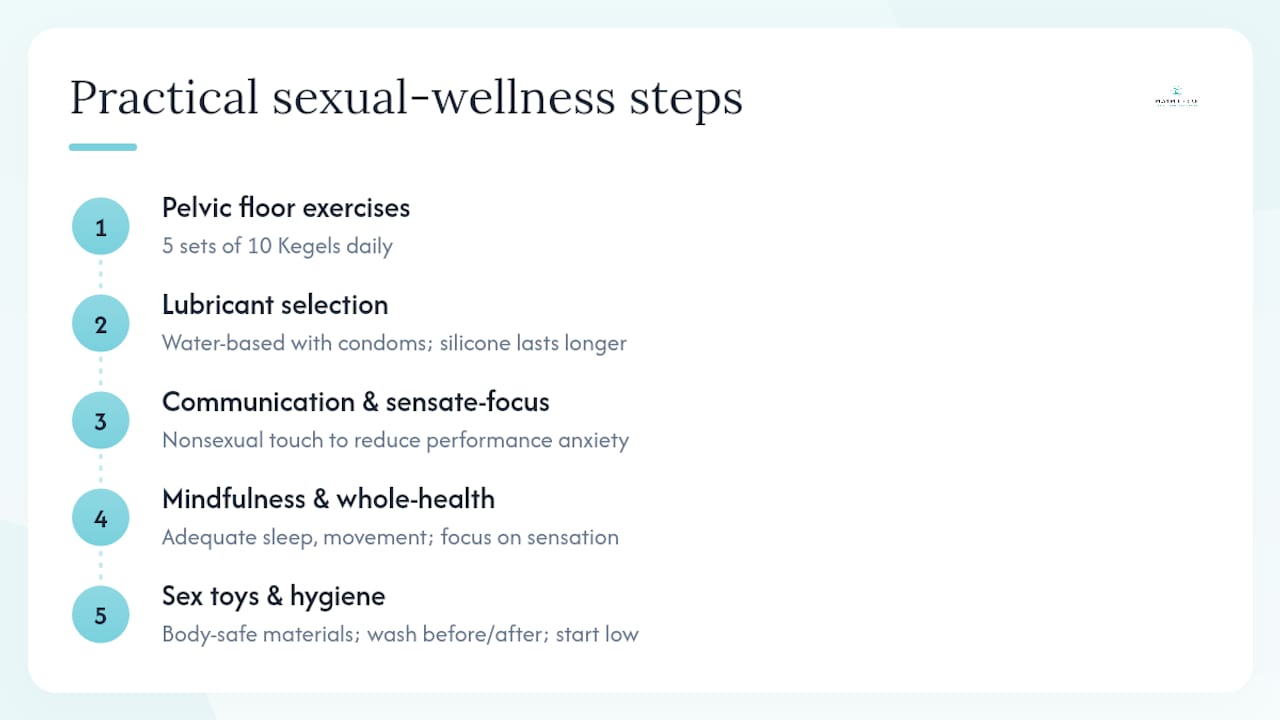 Five evidence-based sexual wellness approaches