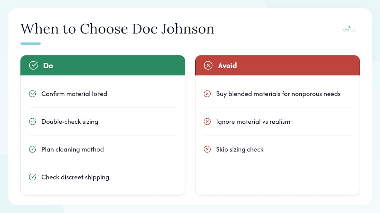 When Should You Choose Doc Johnson Over Other Brands? — overview diagram