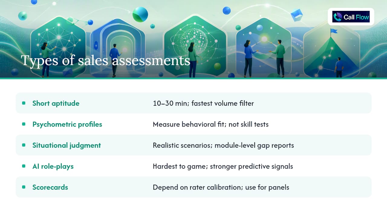 Comparison of sales assessment formats