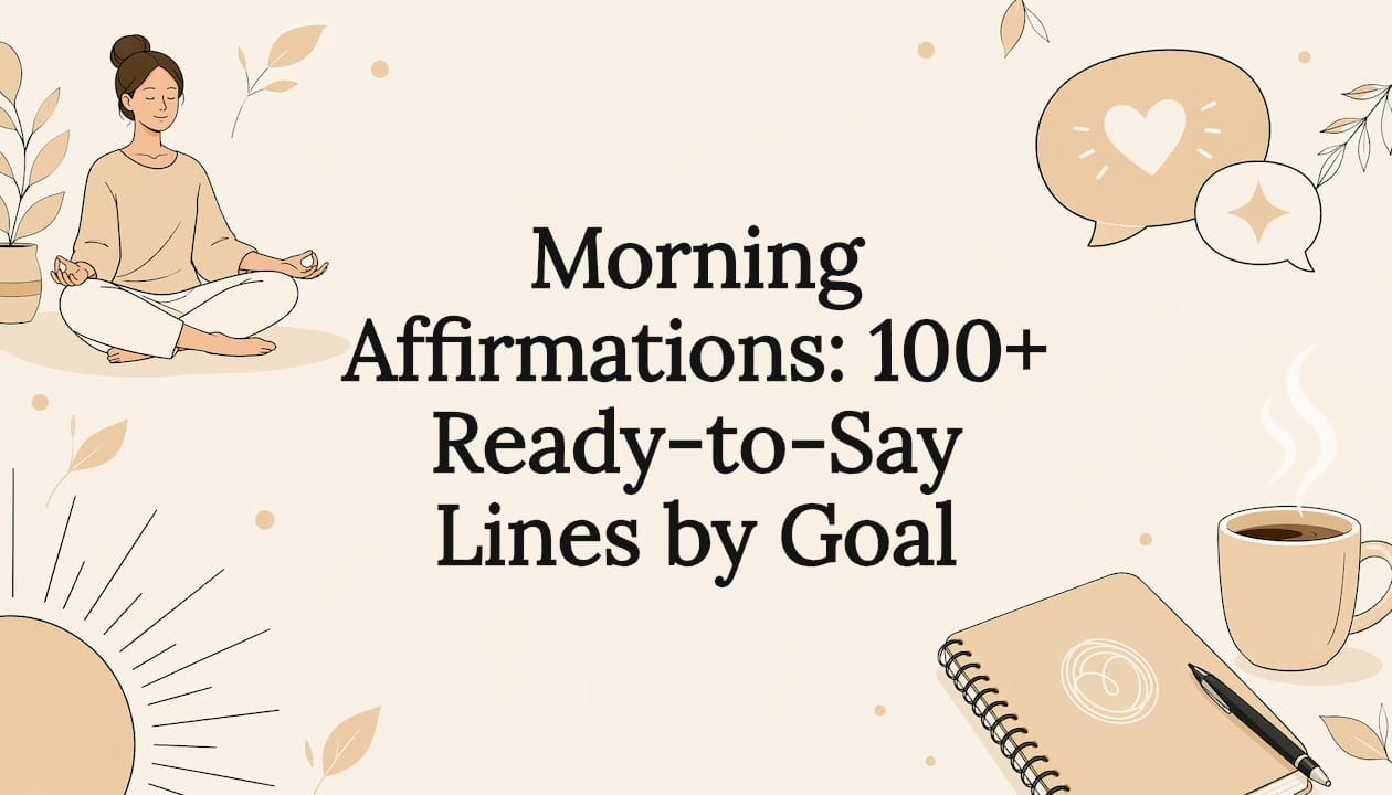 Morning Affirmations: 100+ Ready-to-Say Lines by Goal