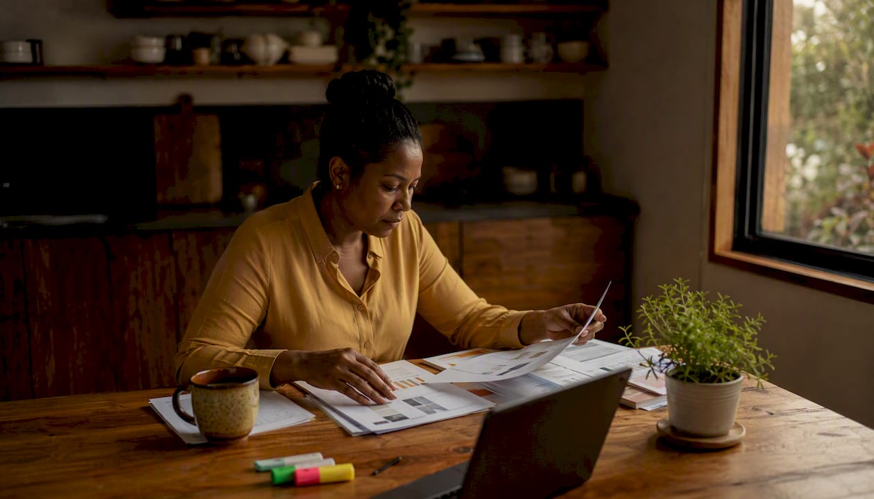 Marketing analyst arranging creative test briefs