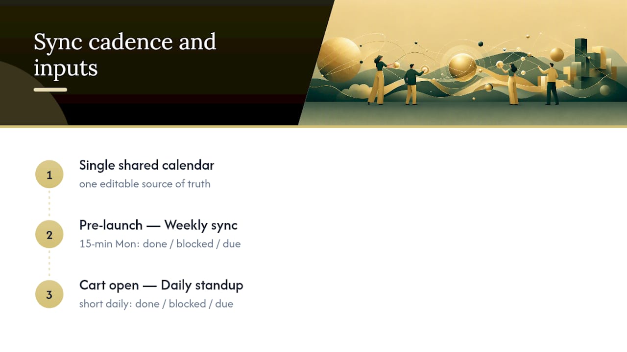 Meeting cadence shifting from weekly to daily