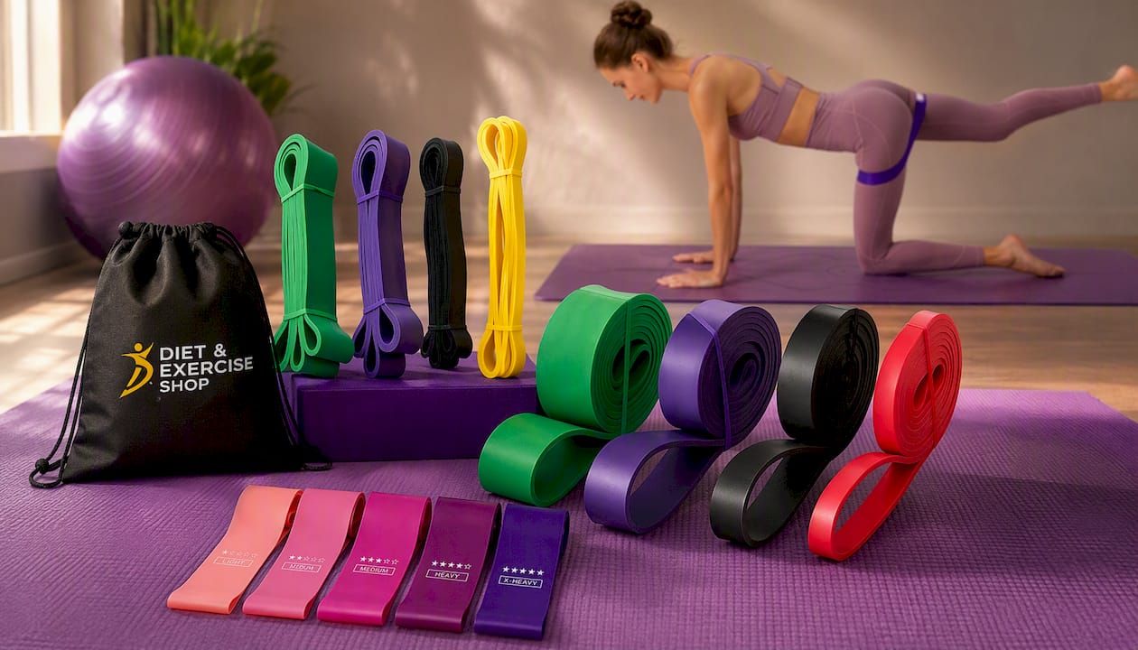 Resistance Bands For Resistance Training - Fitness Band Pull Up Assist Bands - Great for Pilates and Home Workouts