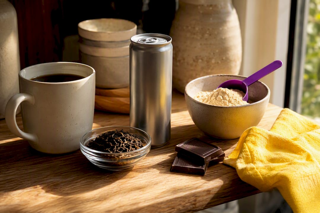 Coffee tea and other caffeine sources