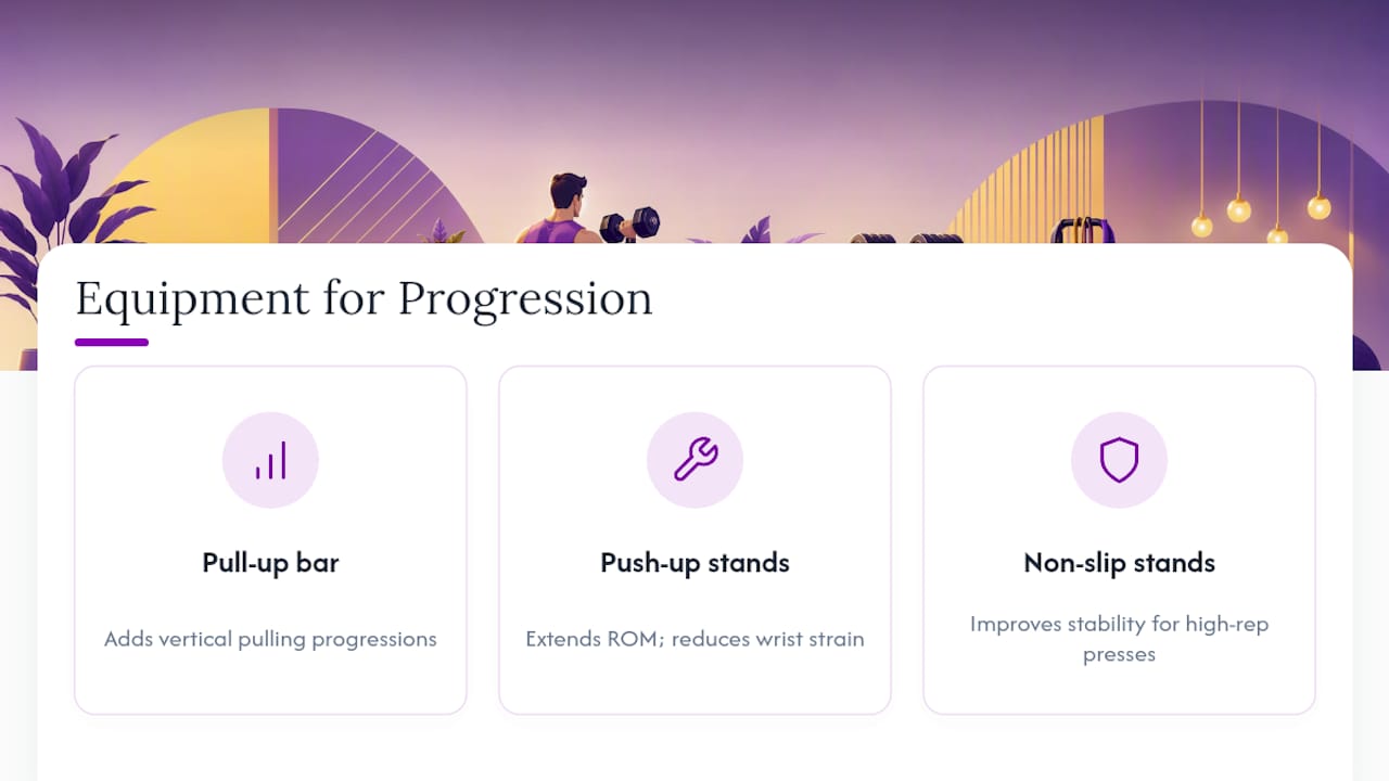 Equipment That Supports Your Progression Work — overview diagram
