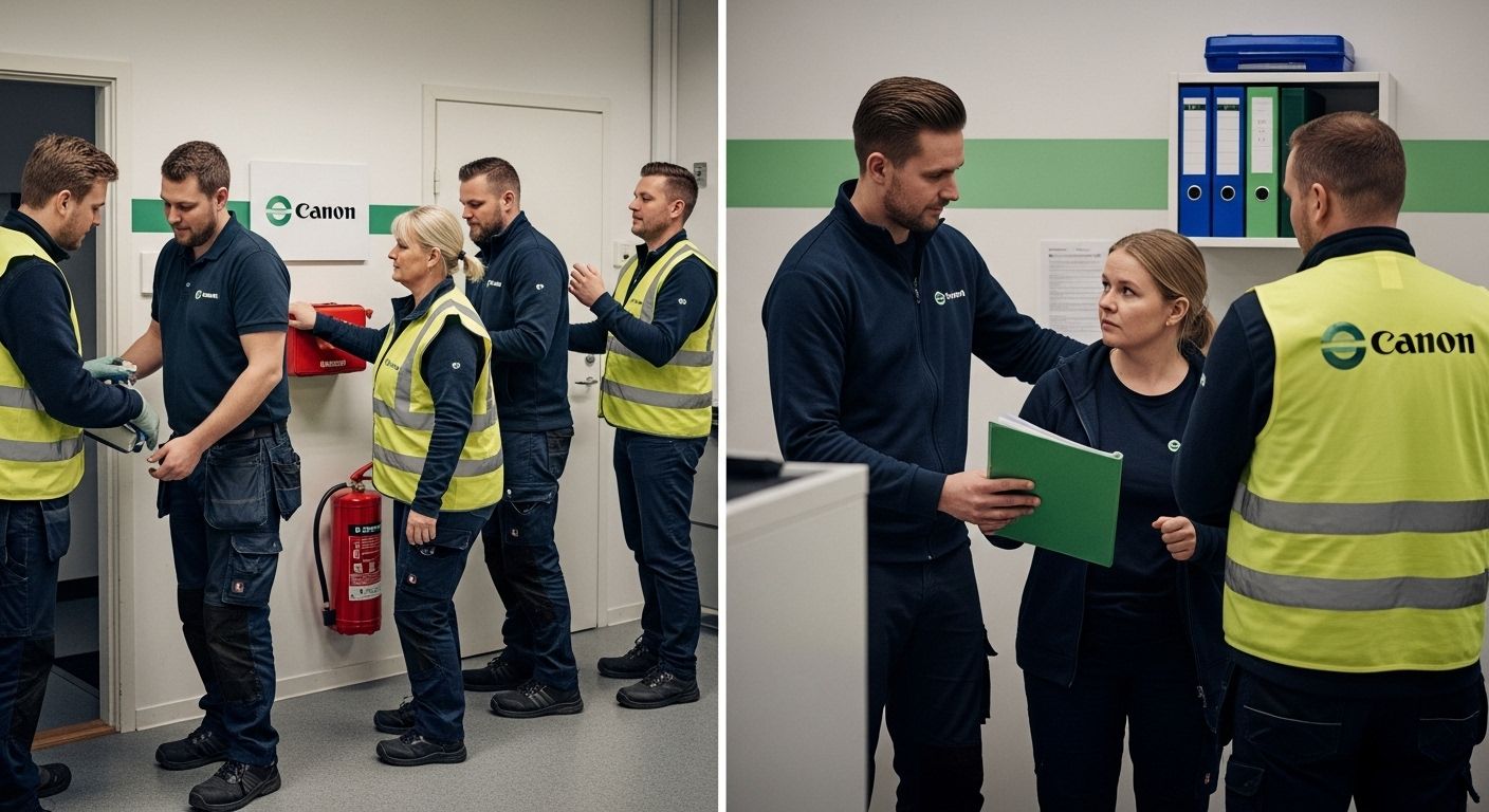 säkerhetsutbildning, praktisk träning, företag