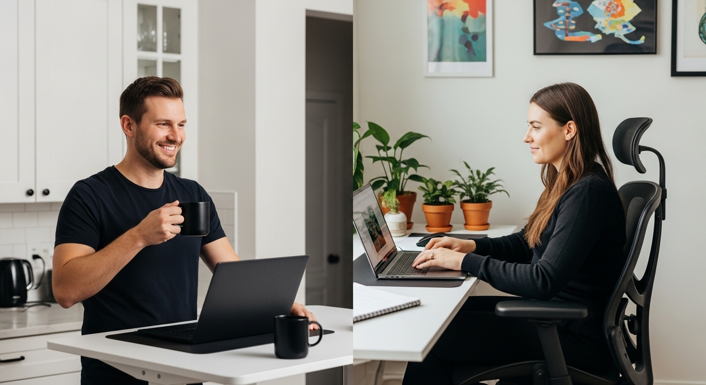 distansarbete arbetsmiljö ergonomi