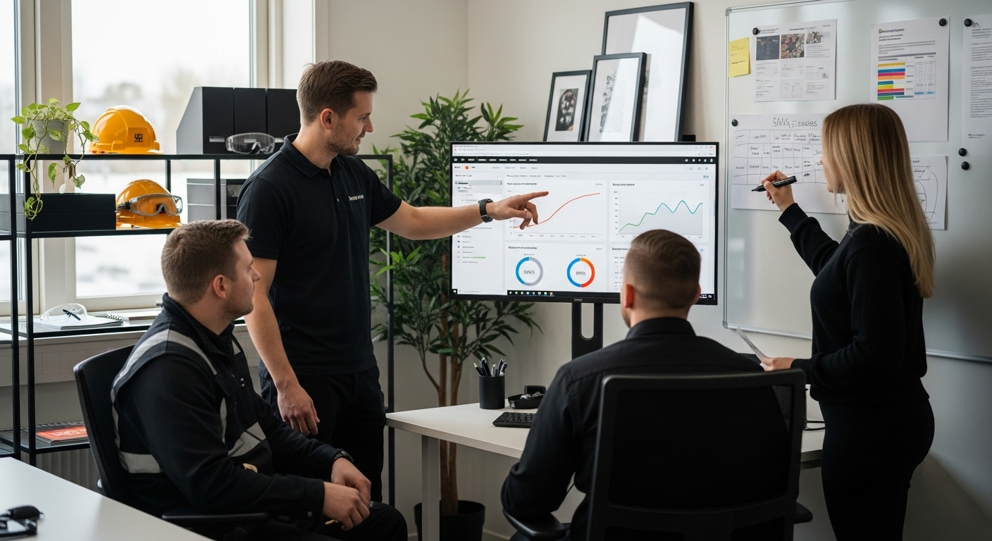 arbetsmiljöarbete uppföljning resultat