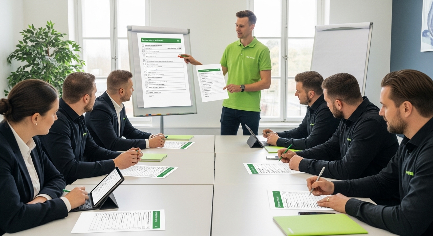 arbetsmiljöutbildning, personalhandbok, steg-för-steg