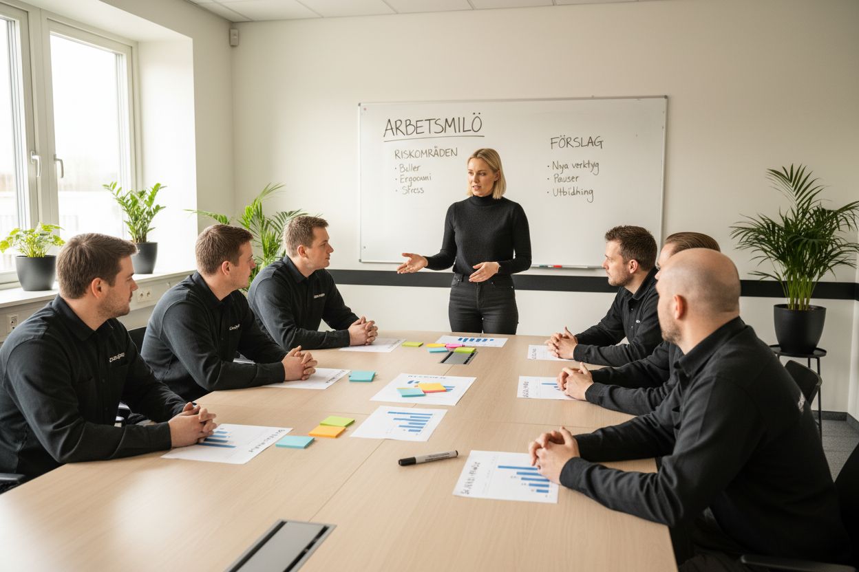 utveckla arbetsmiljö handlingsplan