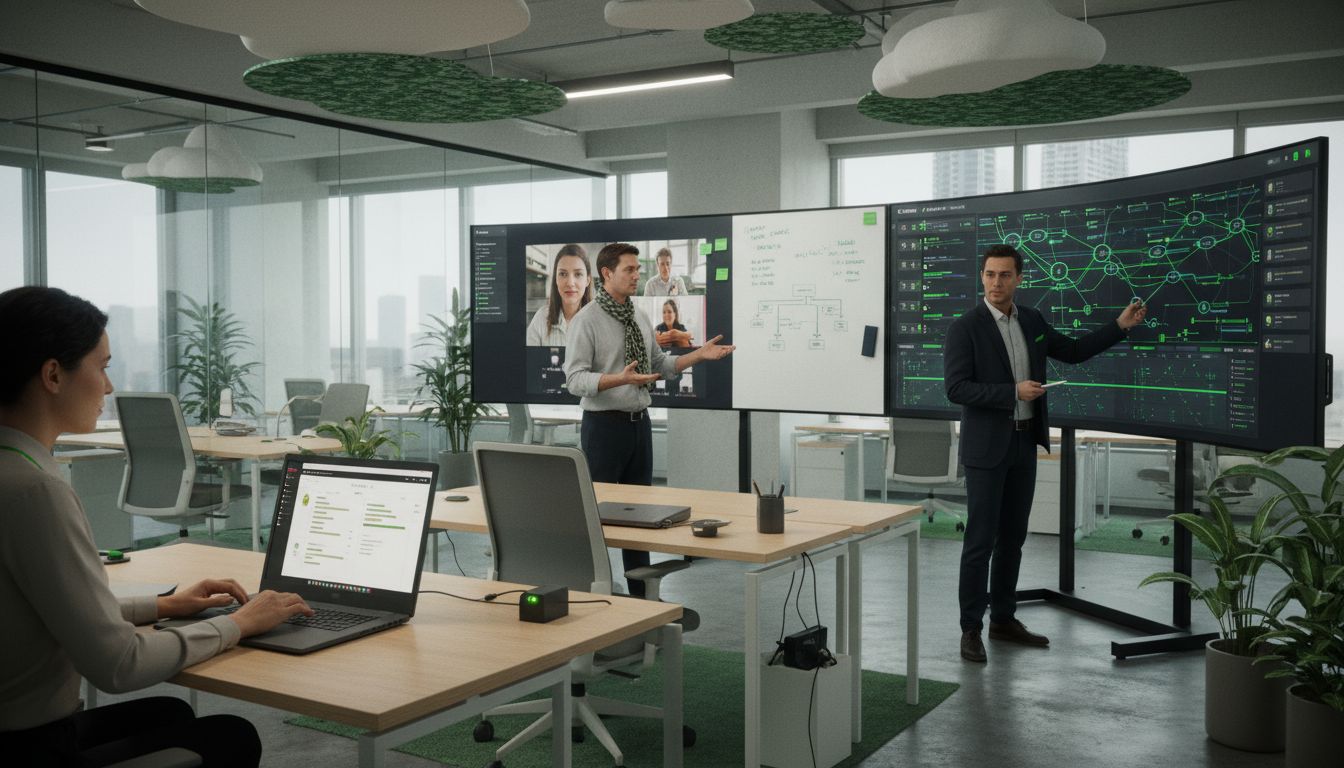 molnbaserad hybrid arbetsplats