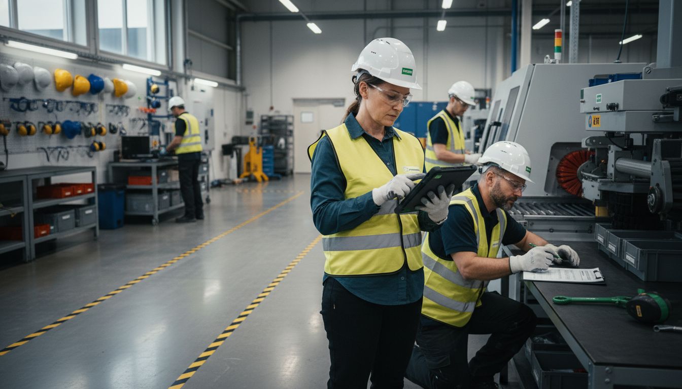 industrimiljö säkerhetsrutiner