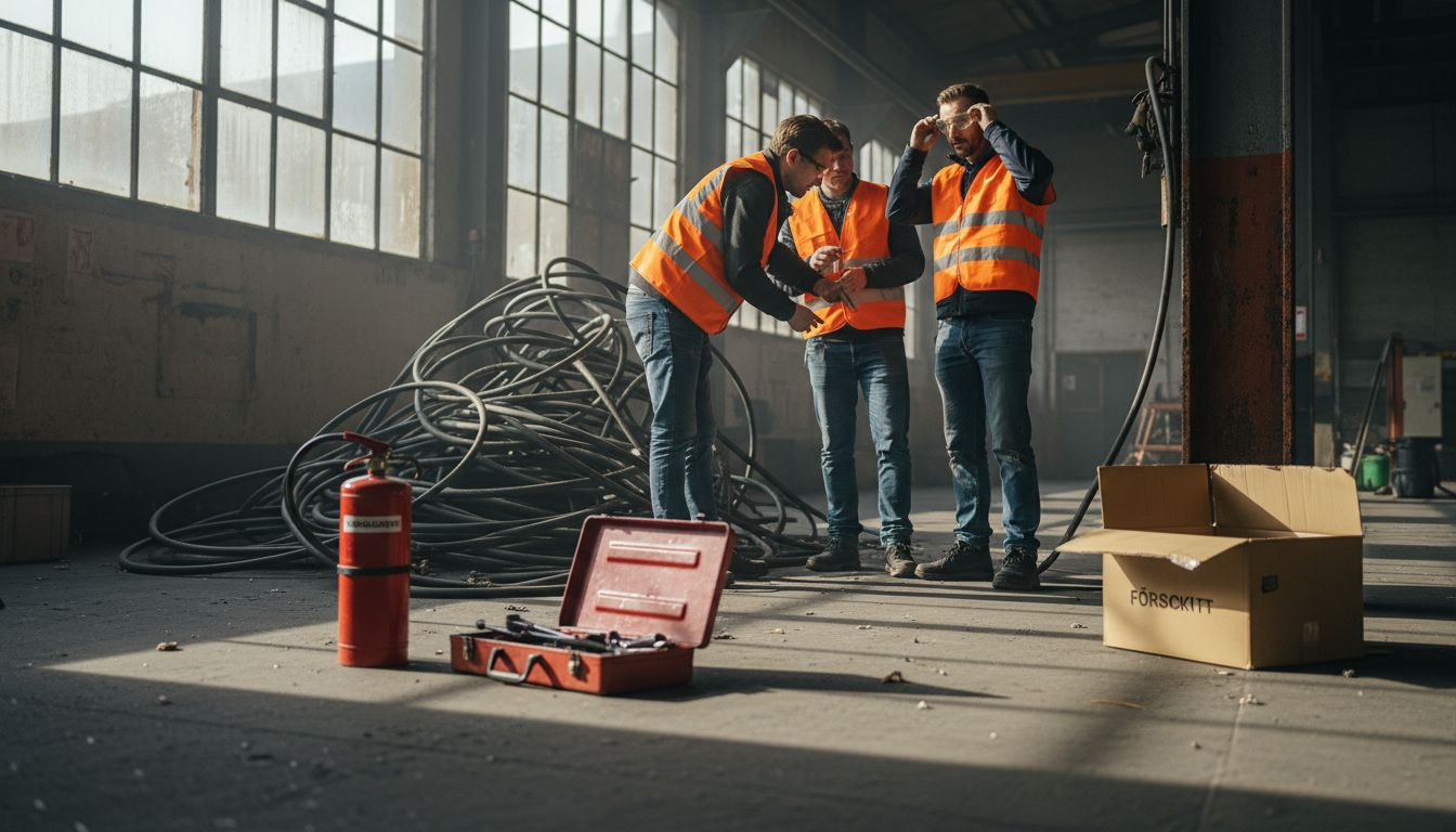 Industrielektriker ser till att riskerna på fabriksgolvet hålls under kontroll