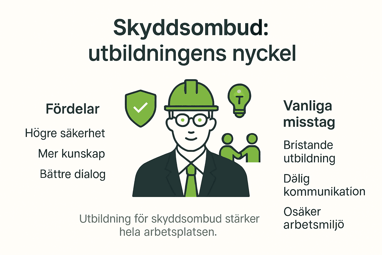 Grafisk översikt: Så fungerar utbildningen för skyddsombud