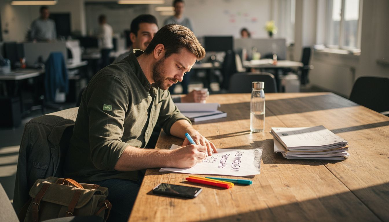 Som projektledare ansvarar jag för att planera och samordna insatser som förbättrar arbetsmiljön.
