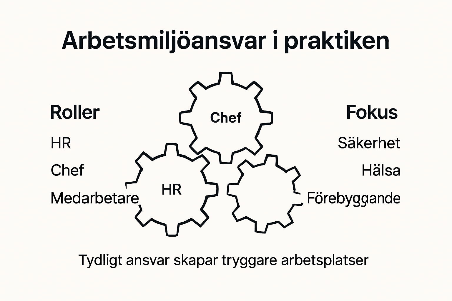 Grafisk översikt: HR och arbetsmiljö – så tar svenska företag ansvar