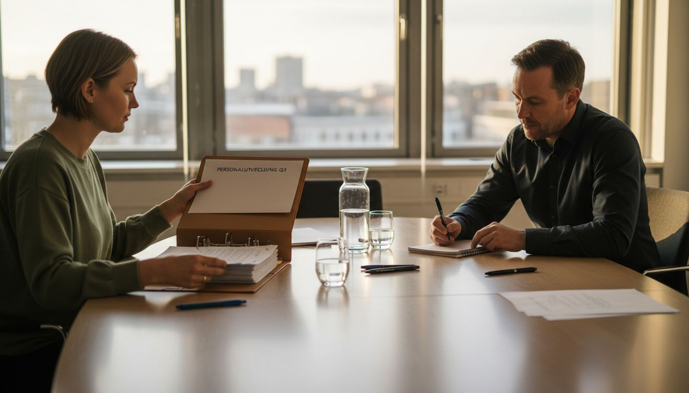 HR-teamet samtalar om säkerhetskulturen under sitt möte