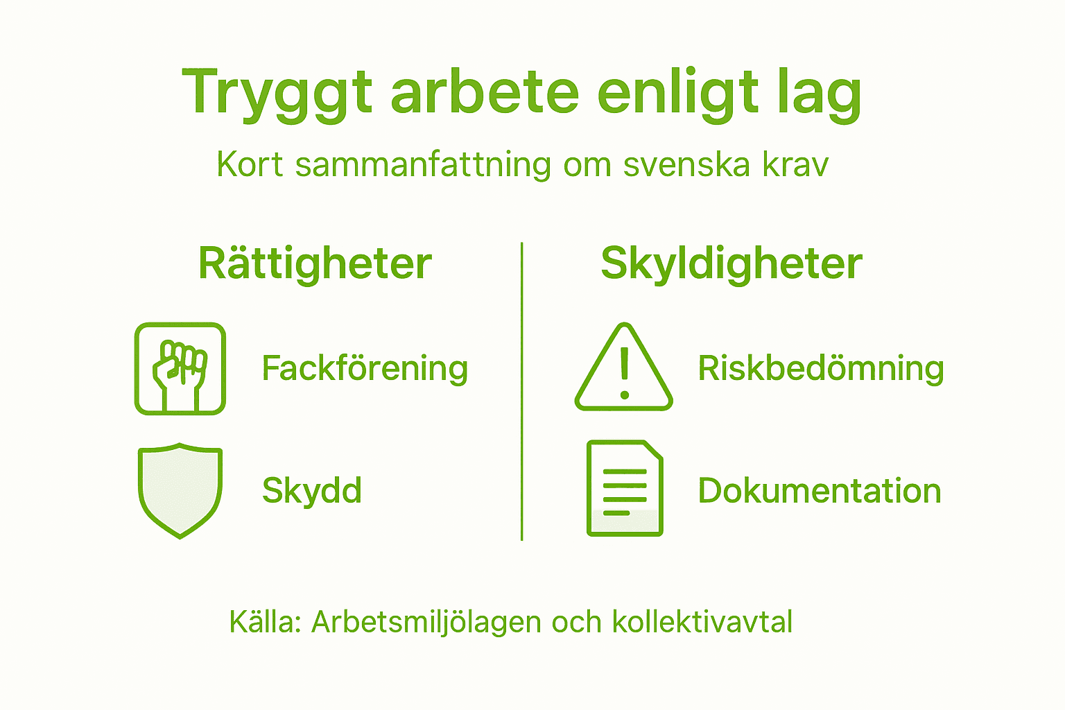 Översikt: Vad säger lagen om arbetsmiljön?