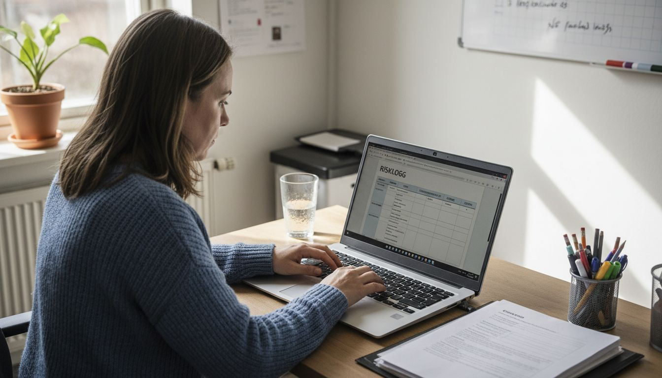 Som arbetsmiljösamordnare samlar man in och hanterar riskbedömningar digitalt.