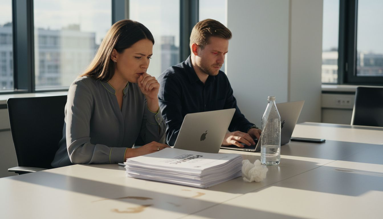 Många kollegor kommer till jobbet trots att de är sjuka, och vi visar förståelse för varandra i sådana situationer.