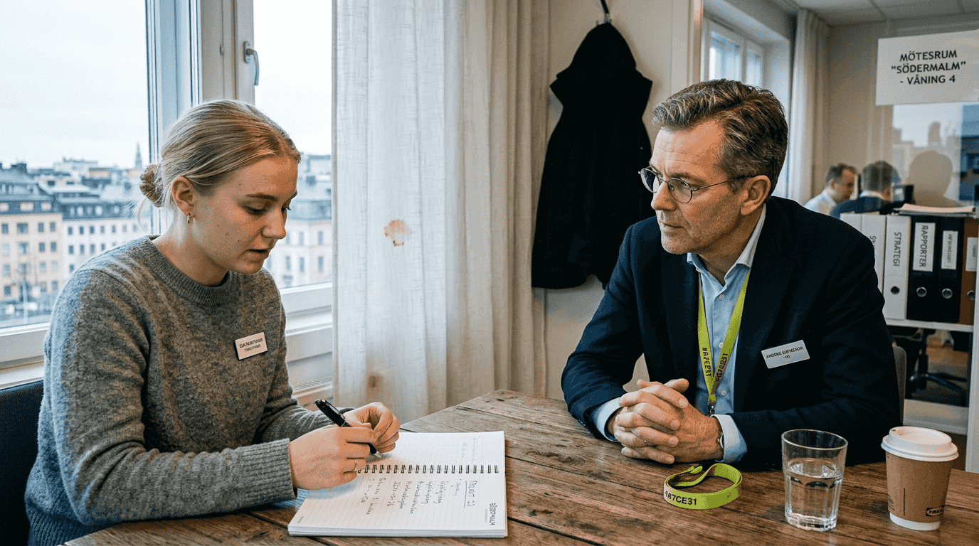Ett öppet samtal mellan chef och medarbetare om hur vi skapar en bättre arbetsmiljö