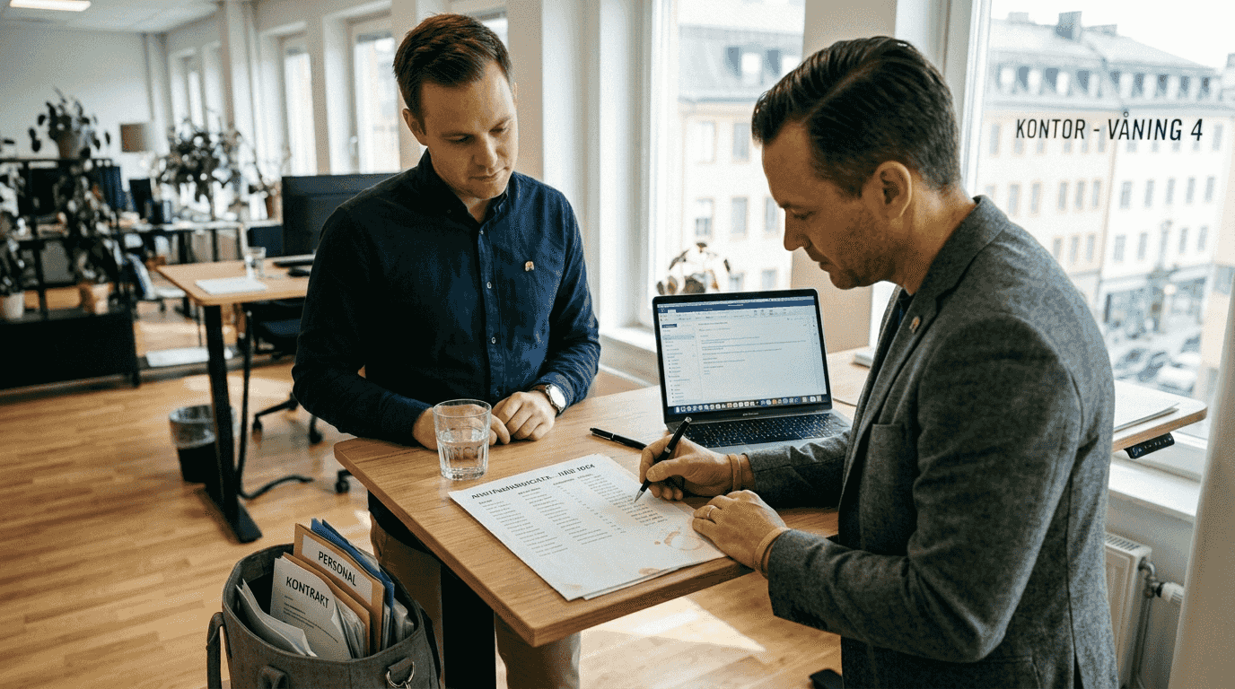 HR och närmaste chef tar tillsammans ett gemensamt ansvar för att fördela arbetsuppgifterna på ett tydligt sätt.