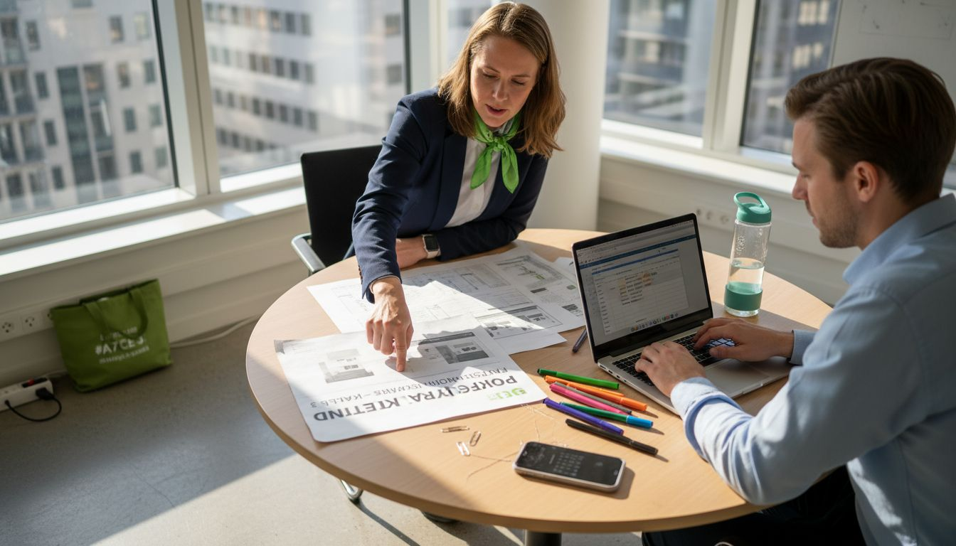 Medarbetare från IT och HR tar fram en gemensam checklista tillsammans.