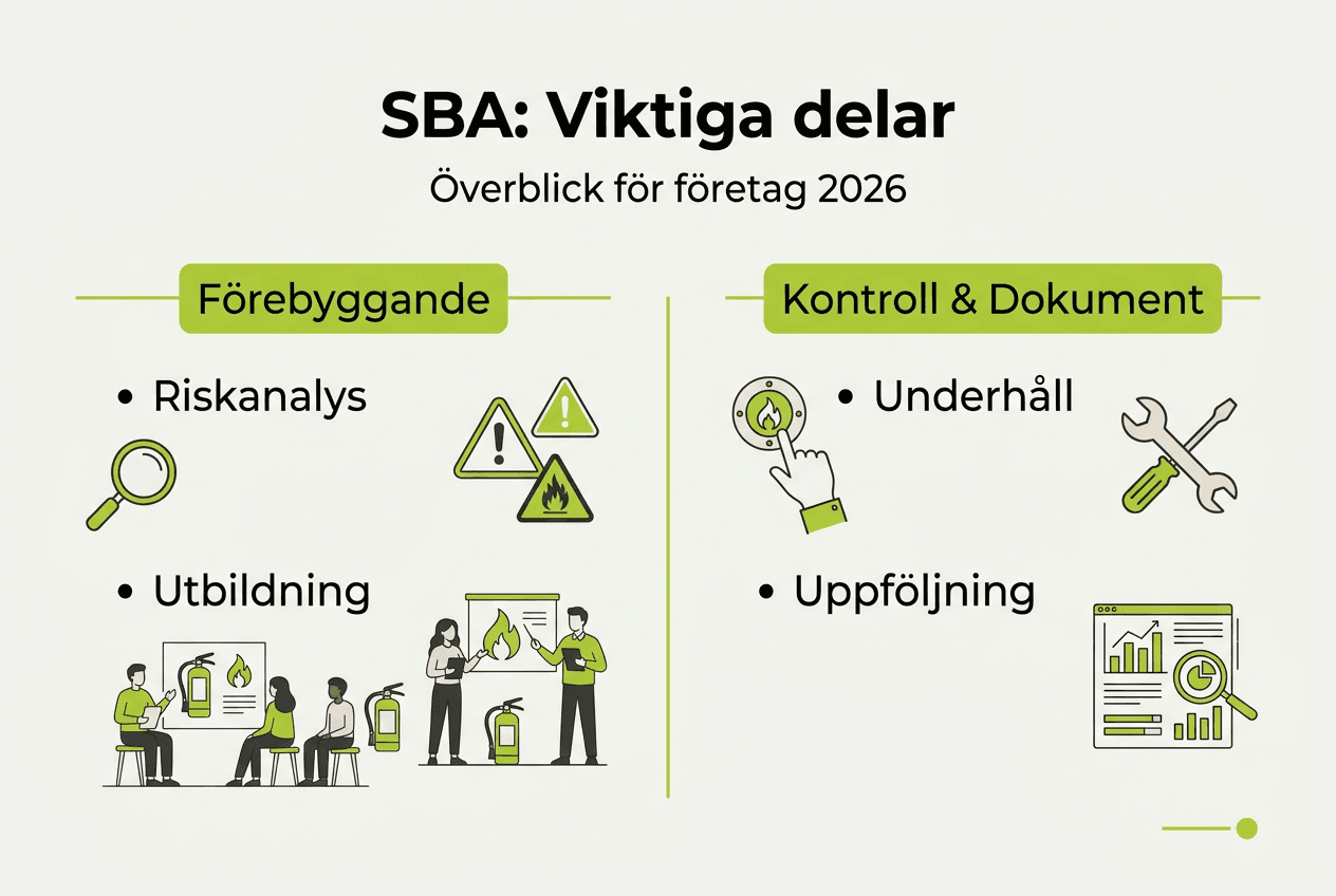 SBA – en överskådlig infografik om viktiga ansvarsområden