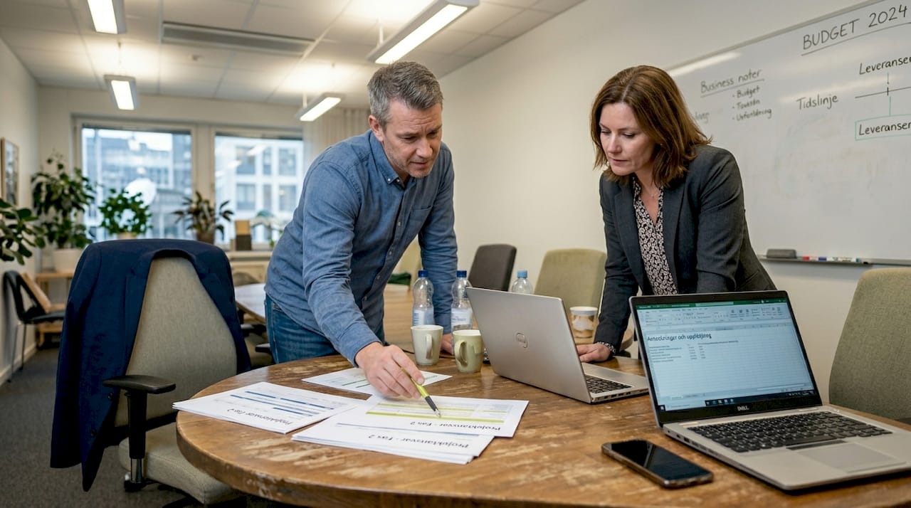 Chefer som försöker reda ut otydliga ansvarsområden i ett projekt