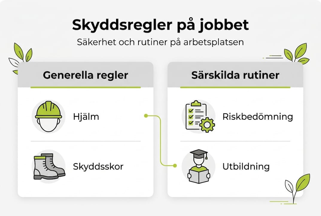 Visuell guide till säkerhetsregler och rutiner