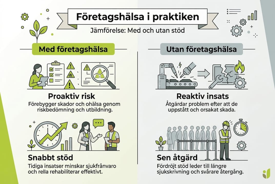 Infografik: Så skiljer sig företagshälsans betydelse