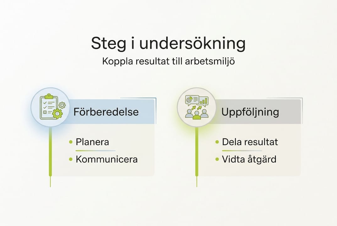 Grafisk översikt över de olika stegen i undersökningen