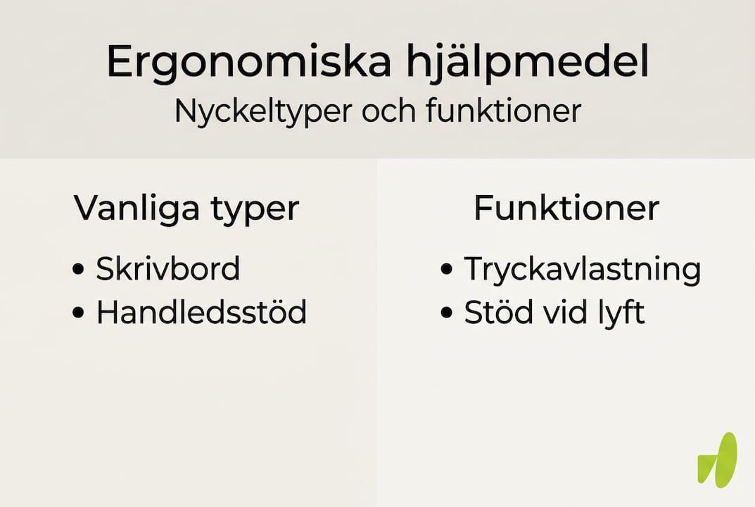 Samlad översikt: Smarta ergonomiska hjälpmedel i bild