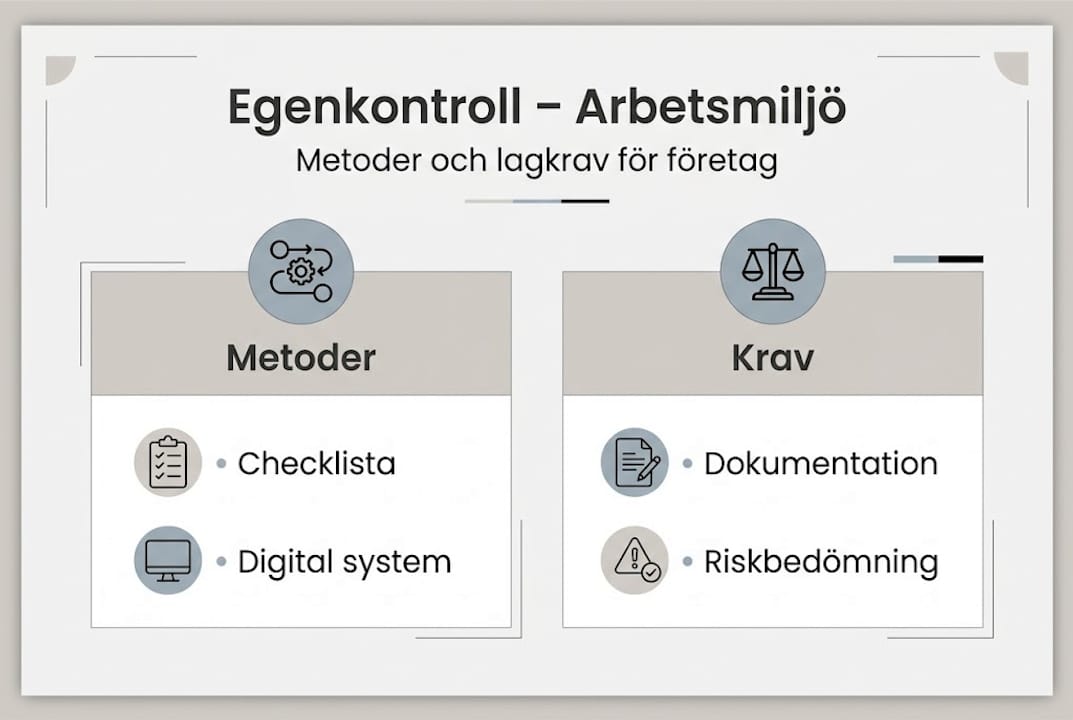 Översikt: Metoder och lagkrav för egenkontroll