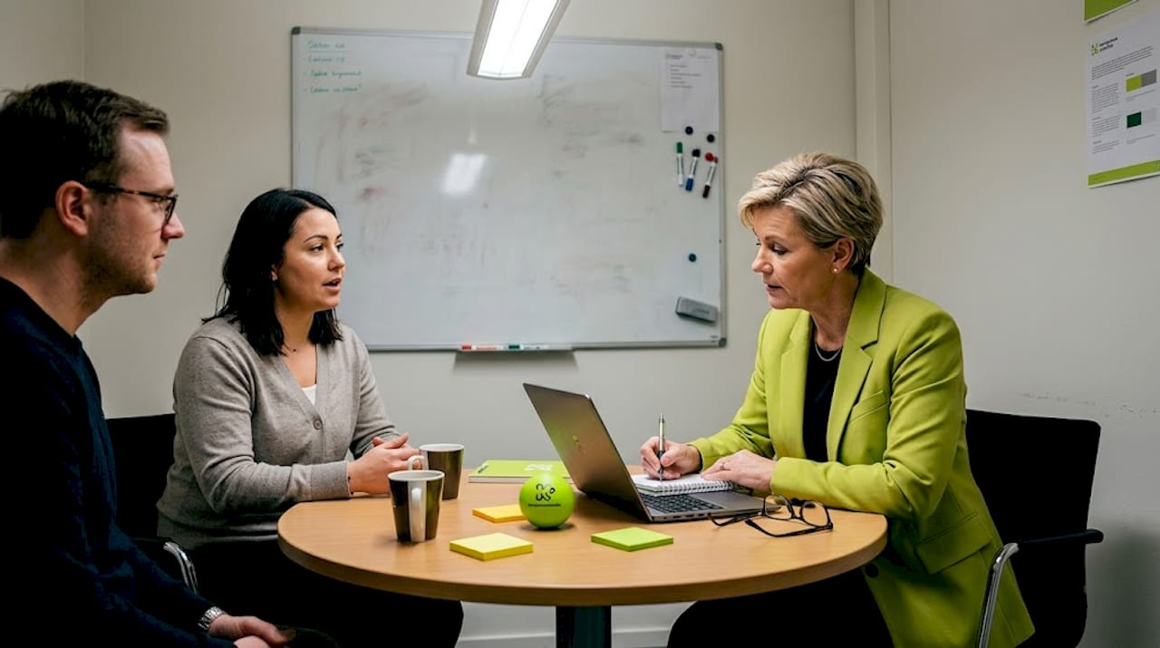 Ledningsmöte om hur vi kan arbeta proaktivt med ergonomi