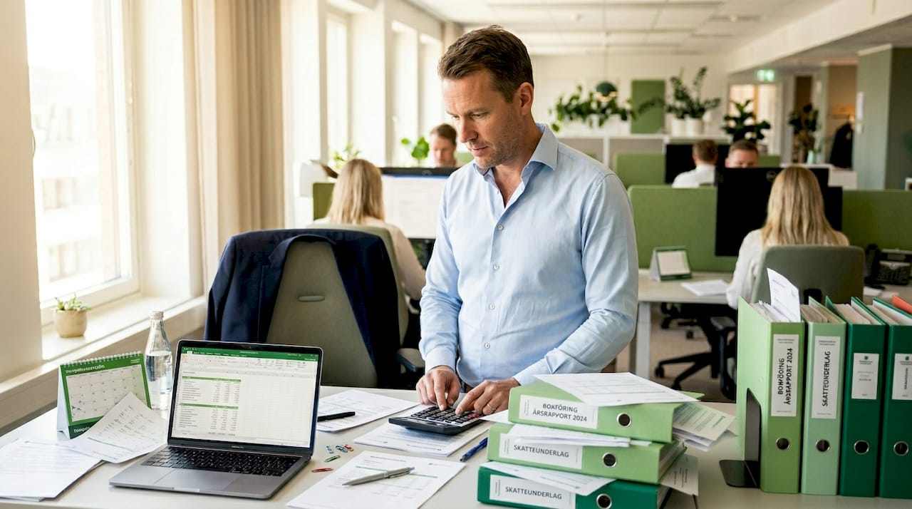 Ekonomichefen har ansvar för att se över och optimera företagets kostnader för företagshälsovård.