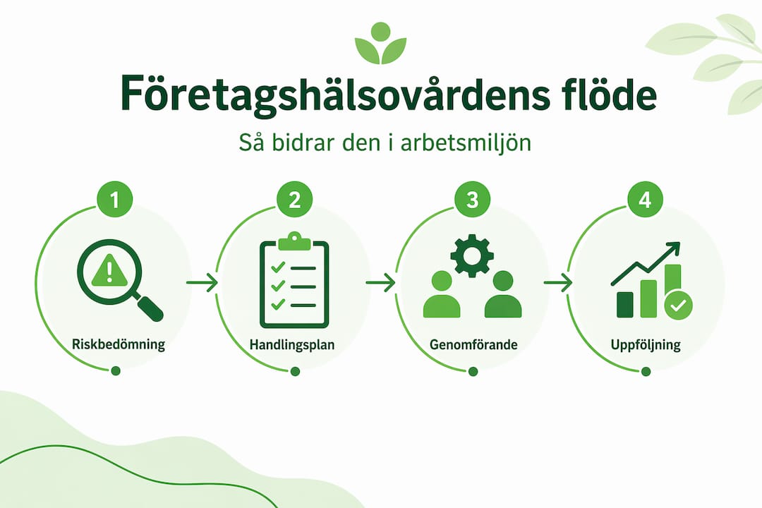 Så här arbetar företagshälsovården – en översikt över insatser för en bättre arbetsmiljö