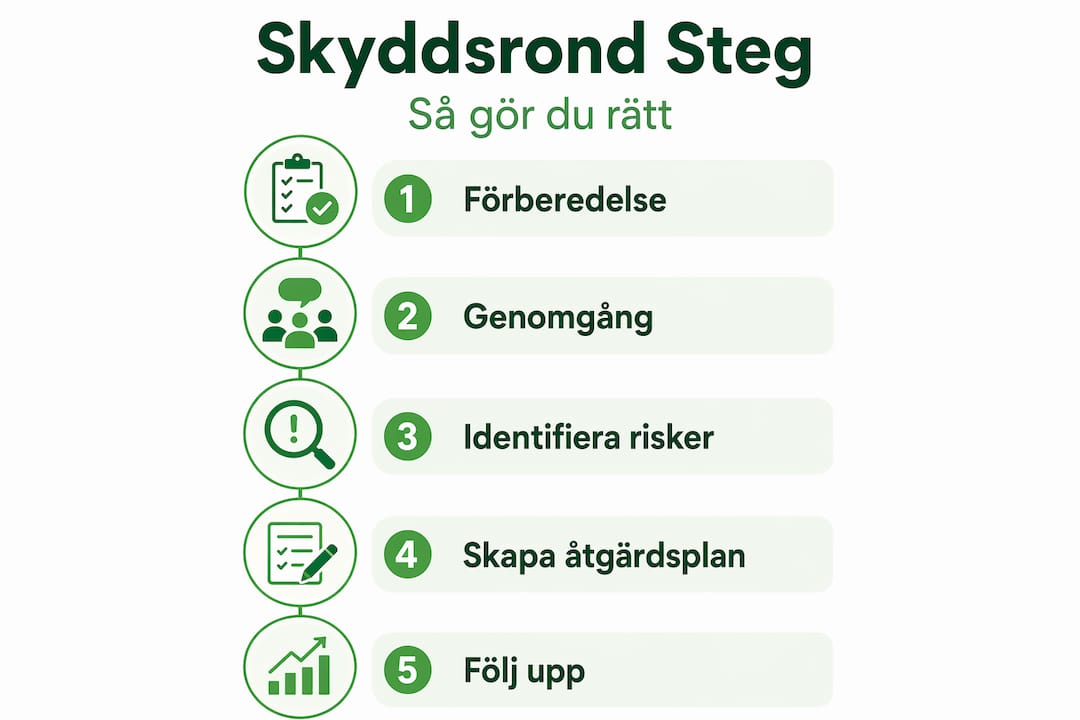 Så här går en skyddsrond till – steg för steg i en enkel översikt