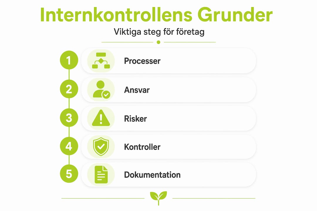 Så fungerar intern kontroll – en översikt i infografik